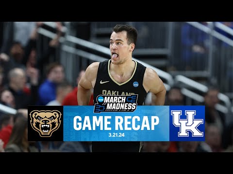 Oakland STUNS Kentucky In UPSET WIN, Gohlke notches 10 3-POINTERS I March Madness Recap I CBS Sports
