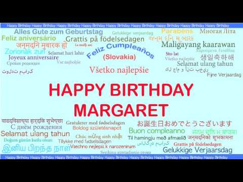 Margaret   Languages Idiomas - Happy Birthday