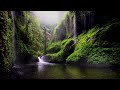 Relaxing Rain & Waterfall Sounds with 528Hz Healing Frequency Monotonous Music, Nature Scene