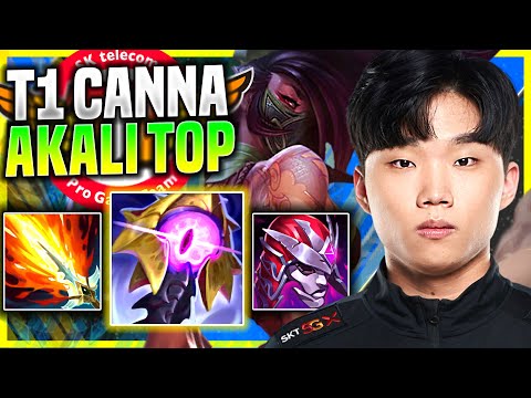 CANNA IS SO GOOD WITH AKALI! - T1 Canna Plays Akali Top vs Shen! | Preseason 11