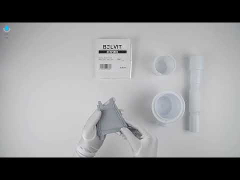 Belvit Ablaufgarnitur mit Haarsieb/Geruchsstop für Dusche Ø90mm H:71mm BV-SP1004 video
