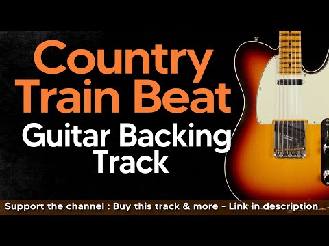 Country Train Beat Guitar Backing Track Jam in E