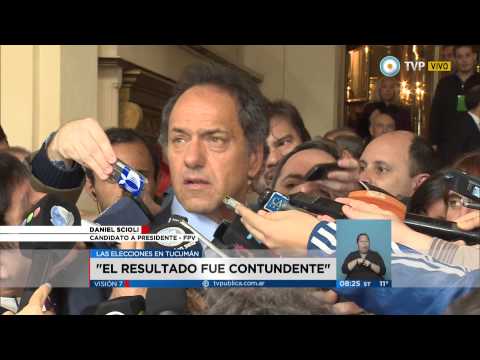 Visión 7 - Scioli: "El resultado fue contundente"
