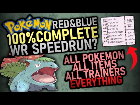 How Hard Is It To 100% Complete Pokemon Red and Blue?
