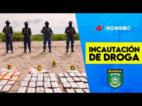 🛡️ Seguridad nacional: incautación de droga en las costas del Pacífico nicaragüense