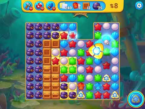 Fishdom level 7657 no boosters フィッシュダム ノーマル [Friend's]