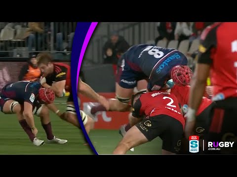 All the BIG hits from Crusaders vs Reds | Quarter Final 2022