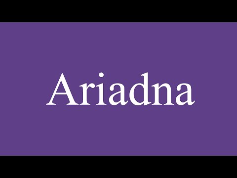 How To Pronounce ''Ariadna'' (Ariadne) Correctly in Spanish