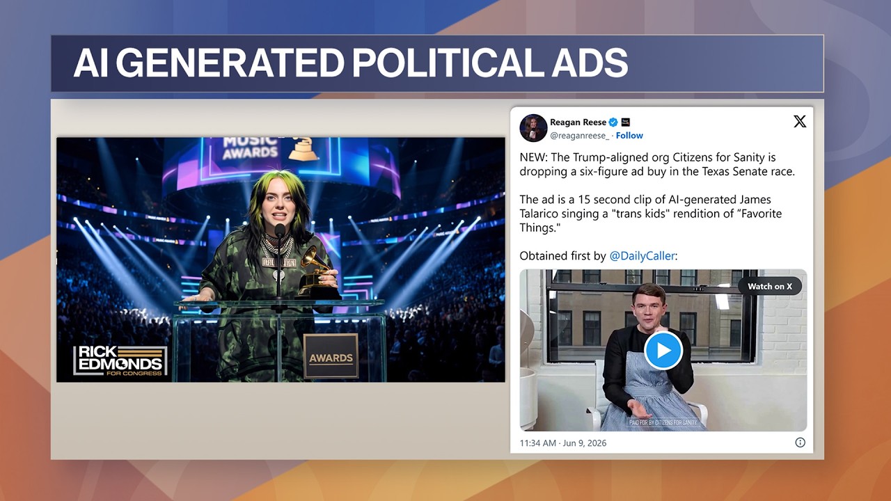 AI Deepfake Political Ads Raise Concerns - Bloomberg Podcast