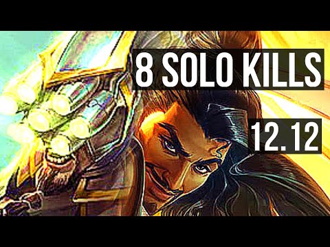 MASTER YI vs AKSHAN (MID) | 8 solo kills, 2.1M mastery, 700+ games, Godlike | KR Diamond | 12.12
