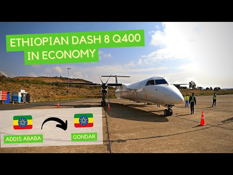 YouTube thumbnail for Ethiopian Airlines De Havilland (Bombardier) DHC-8 Dash 8