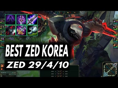 Best Zed Korea vs Karthus Mid - LOL KOREA HIGH ELO - Challenger 710 LP