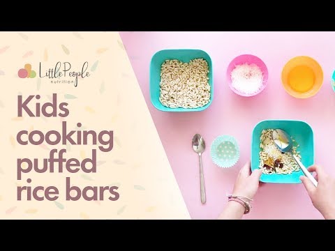 Kids Cooking | How to make Puffed Rice Bars