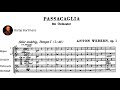 Anton Webern Passacaglia For Orchestra Op 1 1908