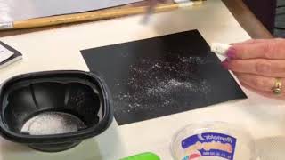 How to Paint Falling Snow with Pastels