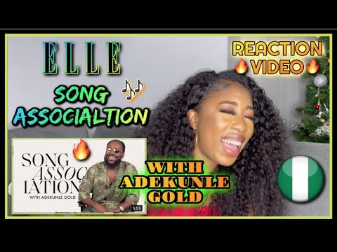 Song Association by ELLE - Adekunle Gold Sings John Legend "Sinner" & "High" | REACTION VIDEO