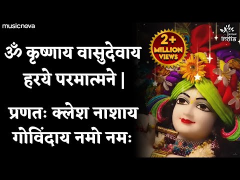 Krishna Mantra - Om Krishnaya Vasudevaya Haraye Paramatmane 108 Times | Bhakti Song | Krishna Bhajan