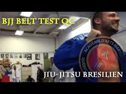 Jiu-jitsu Brésilien, l'examen du passage des ceintures en Bjj à Québec par Leandro Borges en 2015