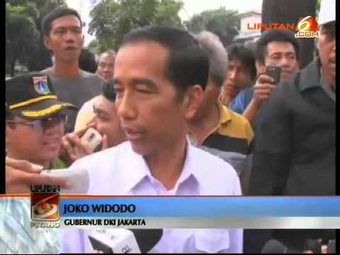 Jokowi Blusukan Ke Jalan Ambles TB Simatupang - 18 Januari 2014