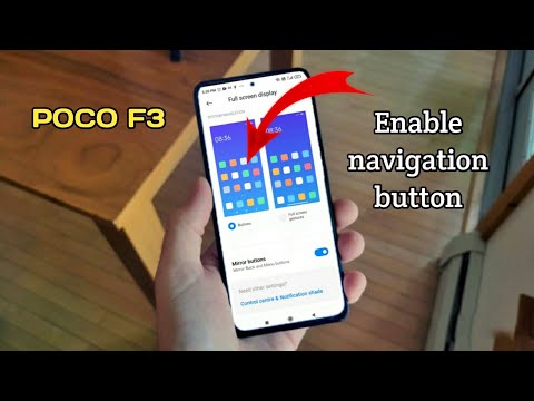 navigation button are turned off in Poco F3 navigation button ko kaise disable enable Karen how to