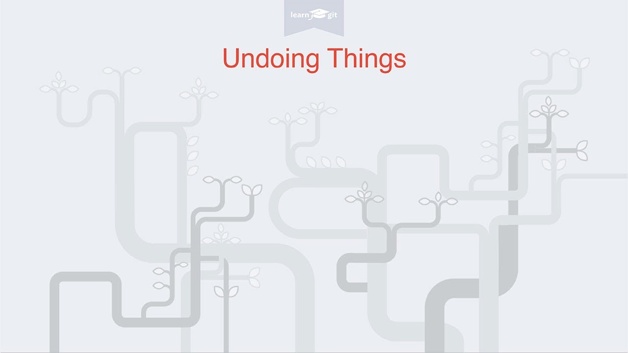 Undoing Things [Learn Git Video Course]