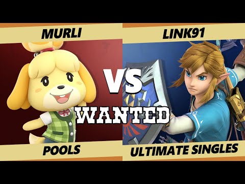 Wanted S4 C2 Pools - Murli (Isabelle) Vs. Link91 (Link) SSBU Ultimate Tournament