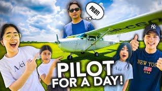 Epic Plane Flying Surprise To Our Dad! | Ranz and Niana