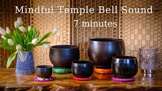 Meditative Sound of 5 Rin Temple Bells frequencies of 193Hz, 301Hz, 409Hz,  602Hz, 818Hz.