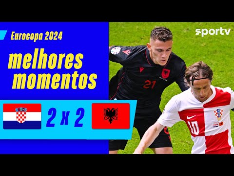Em jogo movimentado por quatro gols, Croácia e Albânia empataram em 2 a 2, na segunda rodada do grupo B da Eurocopa