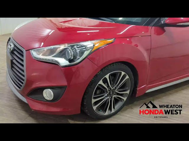 2016 Hyundai Veloster Turbo Leather | Bluetooth | Heated Seats in Cars & Trucks in Calgary