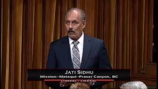 Jati Sidhu – Member’s Statement – September 27, 2016