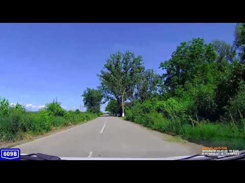 Driving in Romania.  DJ 609B: Coşteiu - Bethausen - Răchita. (Timelapse 3x)