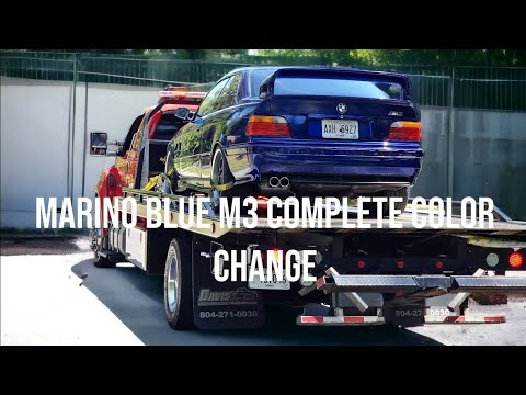 Arctic Silver to Marino Blue: Full Car Color Change Paint Job!