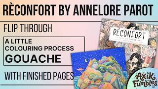 Flip Through - Reconfort by Annelore Parot with finished pages and a little colouring process