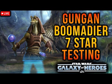 Gungan Boomadier 7 Star Unlock + Gameplay Testing - 3v3 Grand Arena Returns!