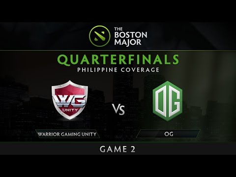 WG . UNity vs OG | Boston Major | Quarter Finals | Game 2