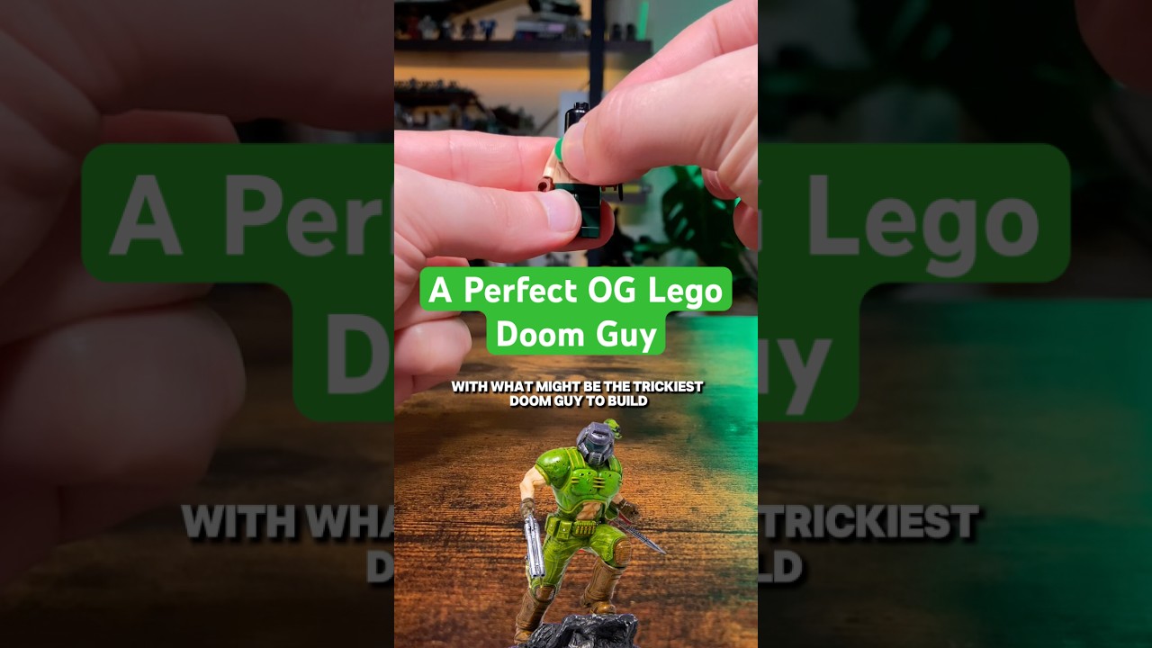 A PERFECT Classic Lego Doom Guy #lego #doom #doomguy