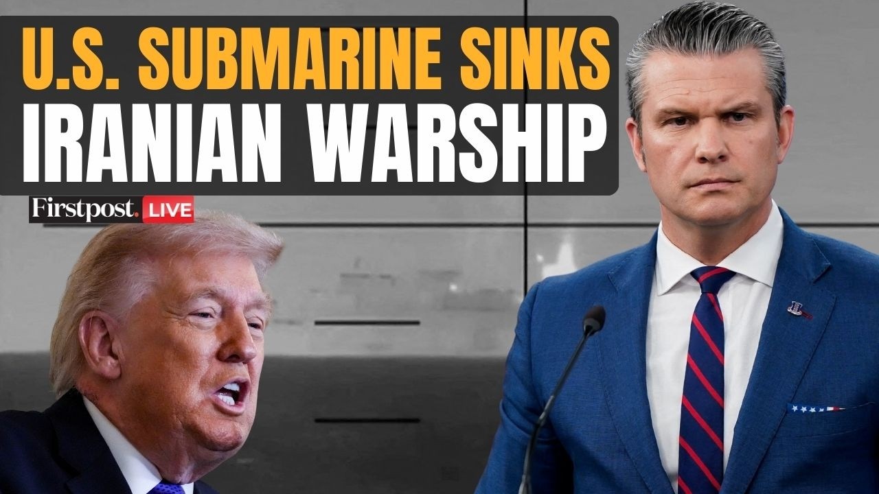 US Iran War LIVE: US Submarine Sinks Iranian Warship Near Sri Lanka | Pete Hegseth Briefs Media