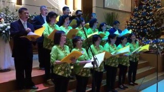 Seraphim Choir performs 快乐圣诞 at Christmas Day 25 December 2015.