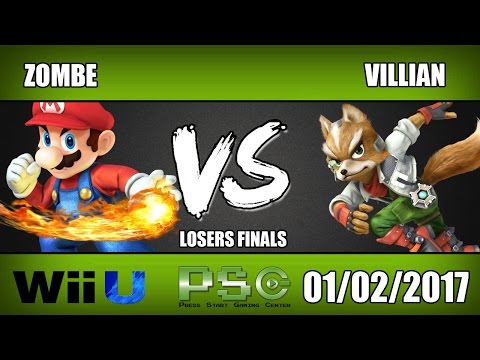 Zombe (Mario) vs Villian (Fox) - Wii U Losers Finals - S4M