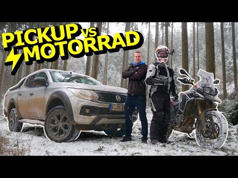 Pickup vs. Motorcycle | Fiat Fullback Cross vs. BMW F800 GS | Go for a ride