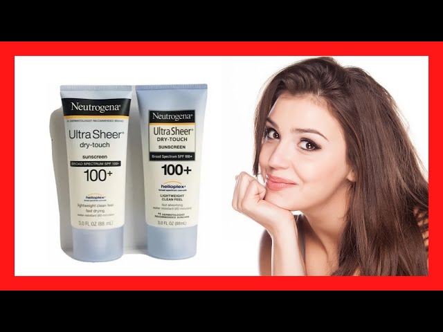 Vídeo relacionado con Neutrogena Ultra Sheer Solar Fluido Invisible Hidratante SPF50 (50 ml), protector solar facial 50 de amplio espectro, crema hidratante facial ligera e hipoalergénica, crema de sol resistente al agua