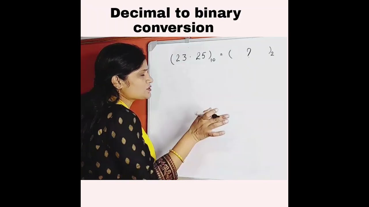 Decimal to binary conversion