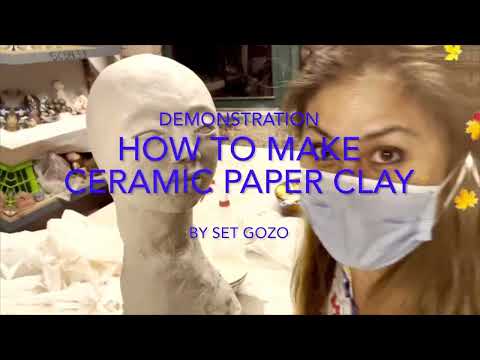 HOW TO MAKE PAPER CLAY CERAMIC #paperclay #ceramic #finearts #craft #sculpture #pottery #how
