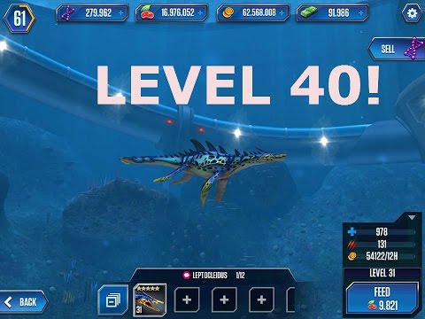 Jurassic World Game Aquatic- LEVEL 40 LEPTOCLEIDUS