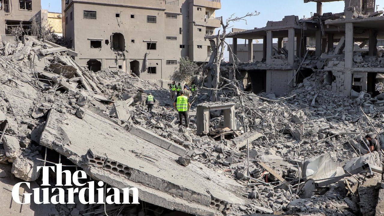 Footage shows damage to Lebanese town of Qana after Israeli strikes