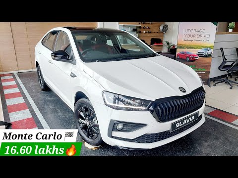 Skoda Slavia Monte Carlo 2025 Review | Sporty Design, Red Interiors & Features Explained!