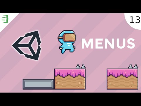 Start & Game Over Menu | Build a 2D Platformer Game in Unity #13