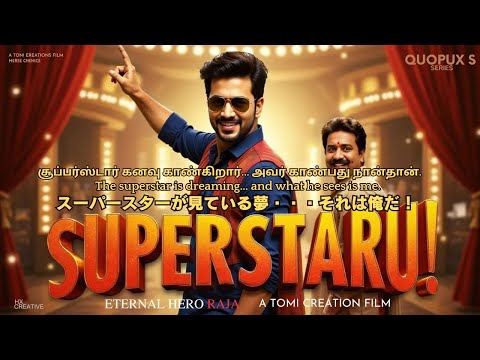 YouTube動画: AIで作った架空インド映画「SUPERSTARU」のMV：伝説のヒーローRAJAが俳優となり大活躍！「スーパースターが見ている夢・・・それは俺だ！」