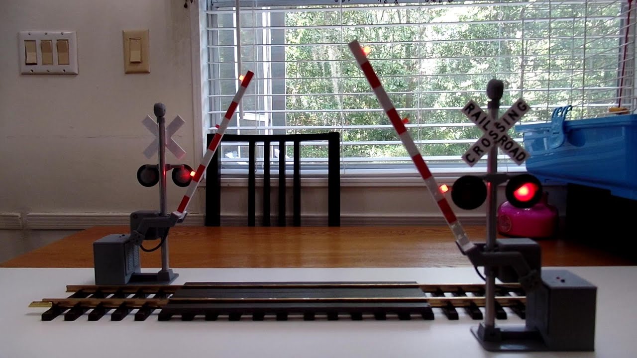 Watch video Railroad Crossing Signal Toy So Realistic Now Railroad Crossing Signal Toy So Realistic